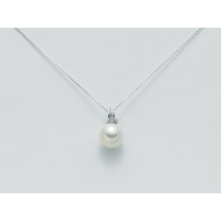 Miluna - Collana Perle E Diamanti - Donna
