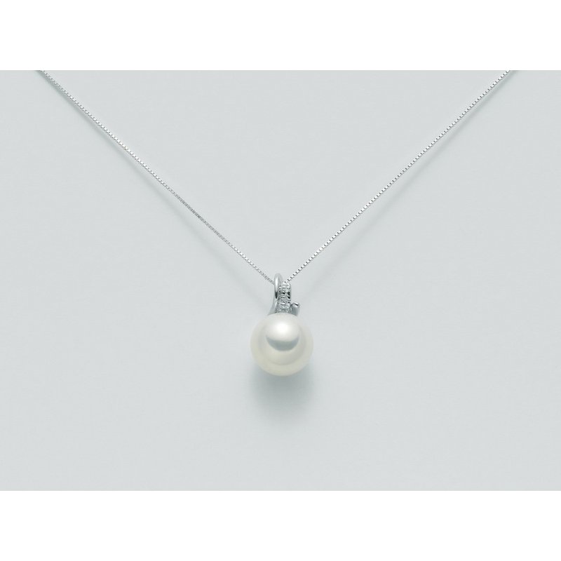 Miluna - Collana Perle E Diamanti - Donna