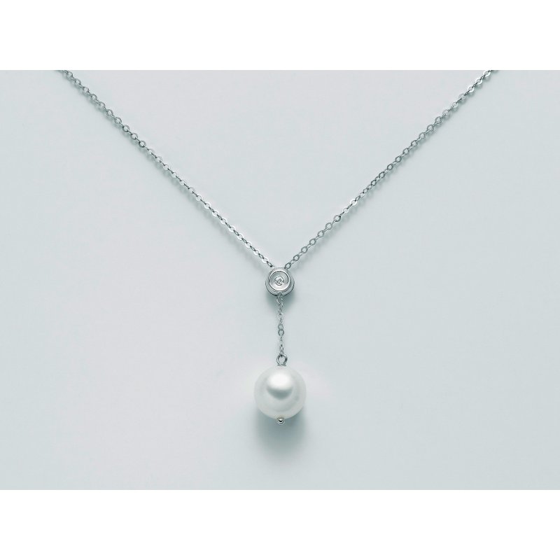 Miluna - Collier Perle Diamanti - Donna