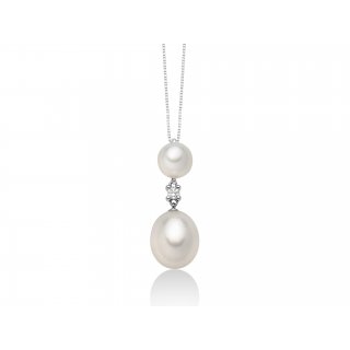 COLLIER DI PERLE E DIA