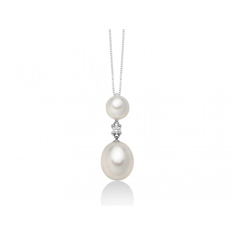 COLLIER DI PERLE E DIA