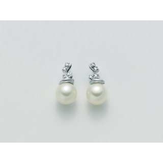 Miluna - Orecchini Perle - Donna - Diamante