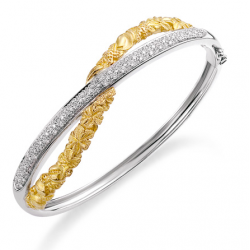 Gerardo Sacco - Bracciale Rigido - Oro Giallo - Diamanti