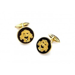 Gemelli Con Maschera In Oro 18 Kt E Agata - GS 61361
