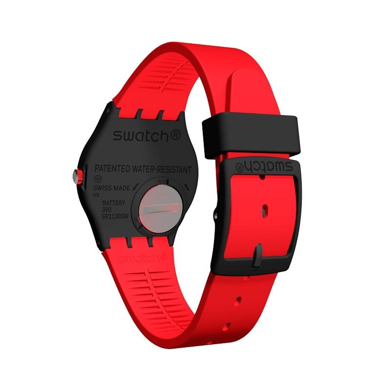 Swatch - Red Grin - Plastica - Nero