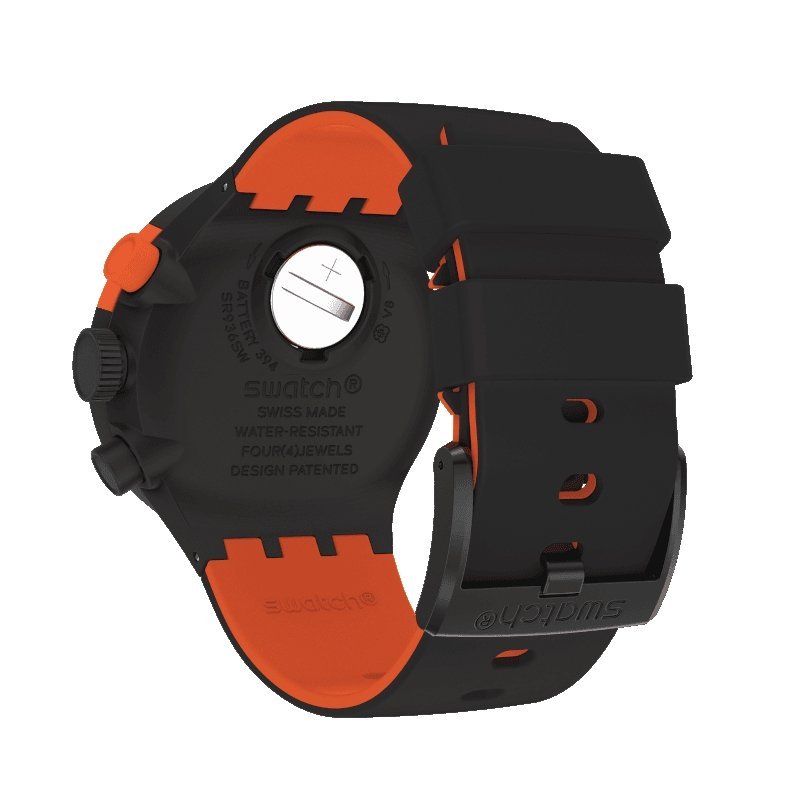 Swatch - Checkpoint Red - Plastica - Nero
