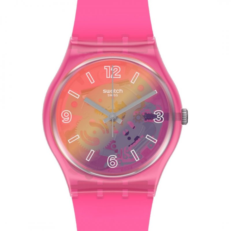 Swatch - Orange Disco Fever - Silicone Rosa - Quarzo