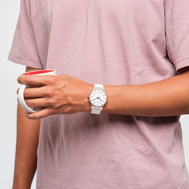 Swatch - White Trip - Bianco - Silicone