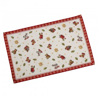 Toy‘S Delight Tovaglietta Gobelin, Motivo Giocattoli, Rosso/Multicolore, 32 X 48 Cm