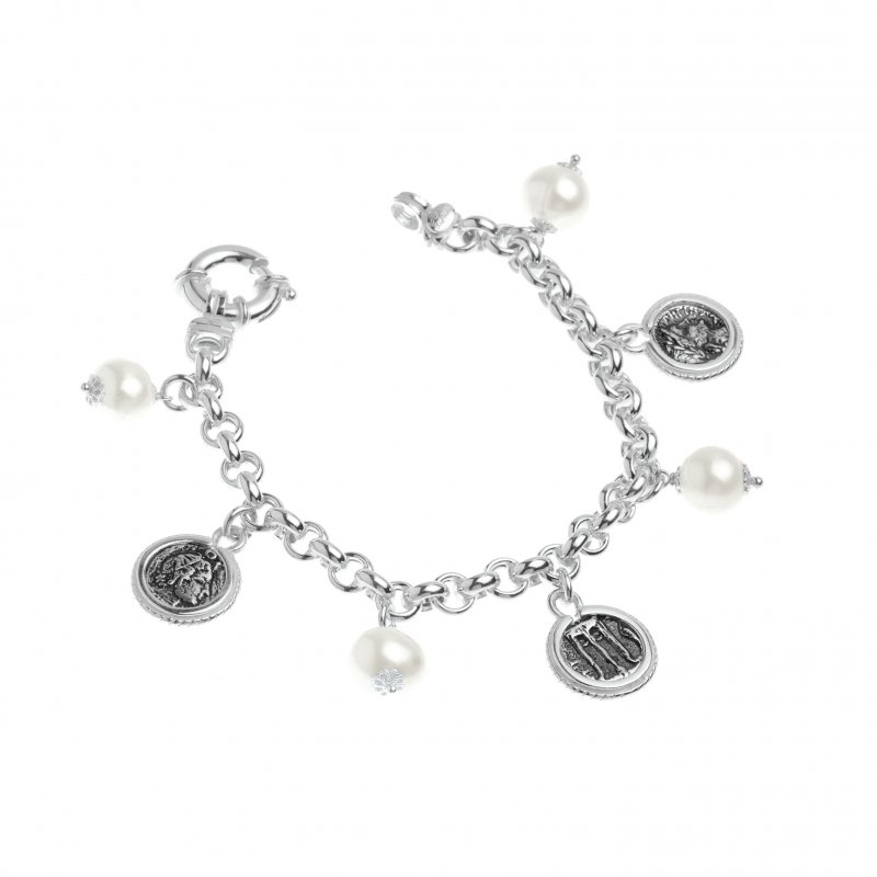 Gerardo Sacco - Bracciale Perle - Argento Donna
