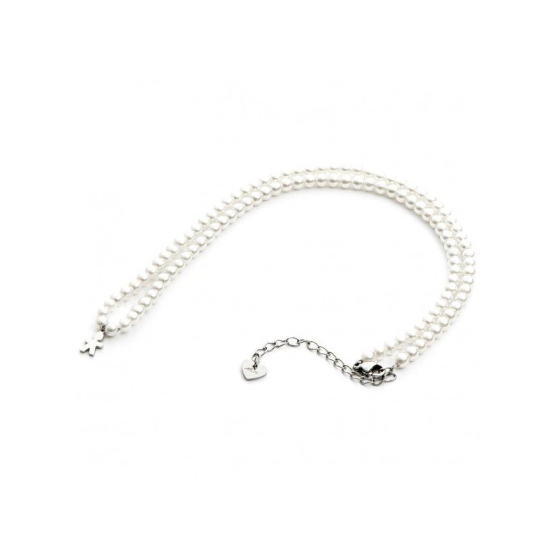 Collana 4US Cesare Paciotti pearl and baby donna 4UCL3587W