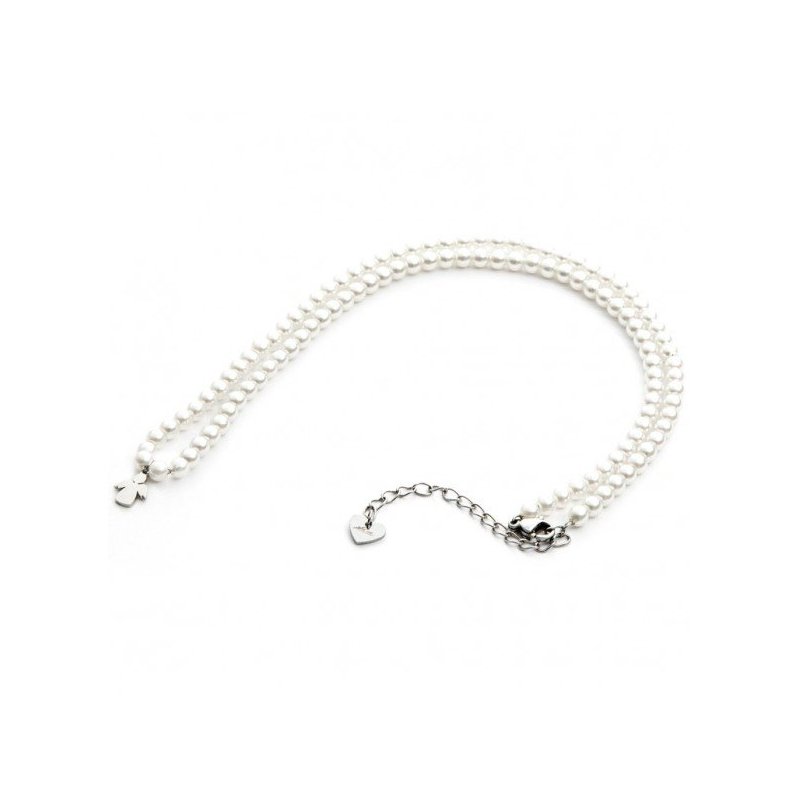 Collana 4US Cesare Paciotti pearl and angel donna 4UCL3589W