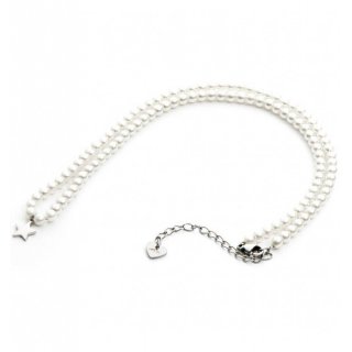 Collana 4US Cesare Paciotti pearl and star donna 4UCL3583W