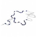 Collana 4US Cesare Paciotti blue rosary uomo 4UCL3750