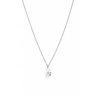 Le Briciole ♡ Ciondolo Bimba Oro Bianco E Diamante