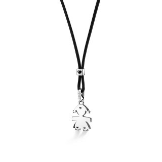 Le Bebe' - Ciondolo Bimba - Oro Bianco - Donna