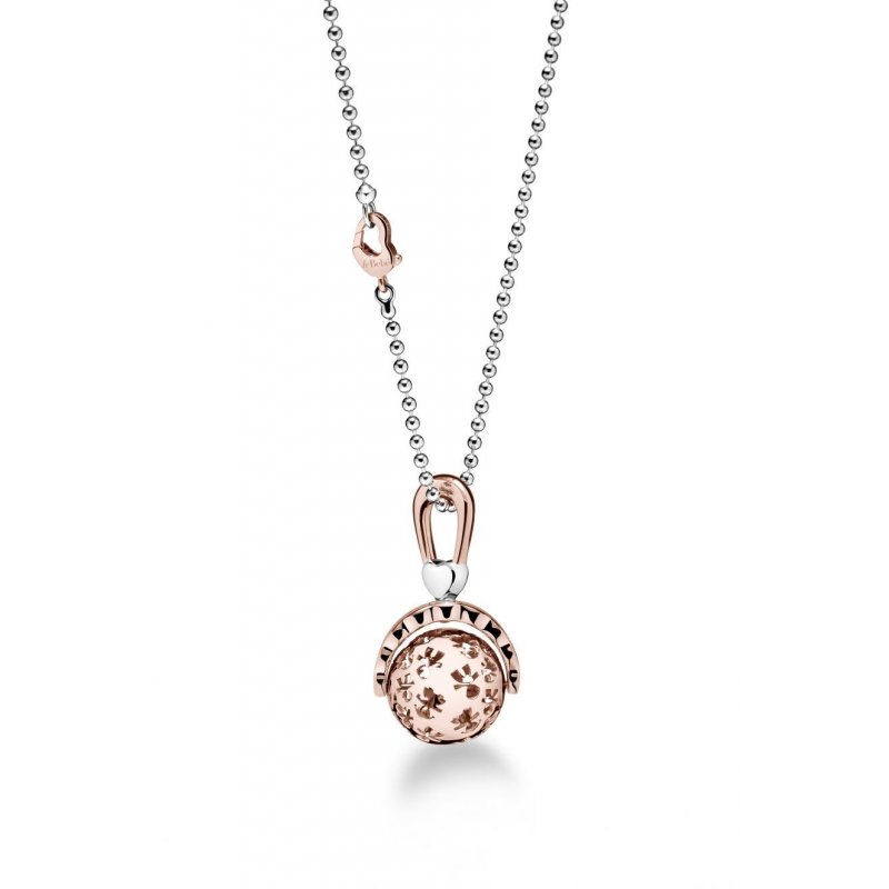 I Sonaglini ♡ Ciondolo Suonamore Argento Placcato Oro Rosa E Diamantino