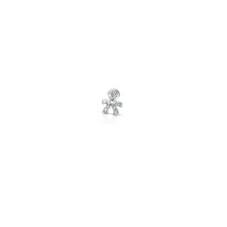 Le Bebe' - Orecchini Bimbo - Oro Bianco - Diamanti