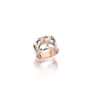 Le Bebe' - Anello Divini - Oro Rosa - Brillanti