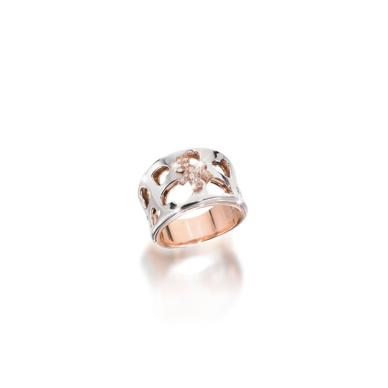 Le Bebe' - Anello Divini - Oro Rosa - Brillanti