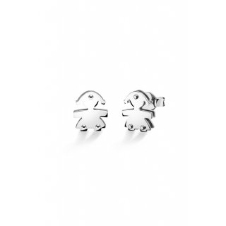 Le Bebe' - Orecchini ♡ Bimba - Oro Bianco