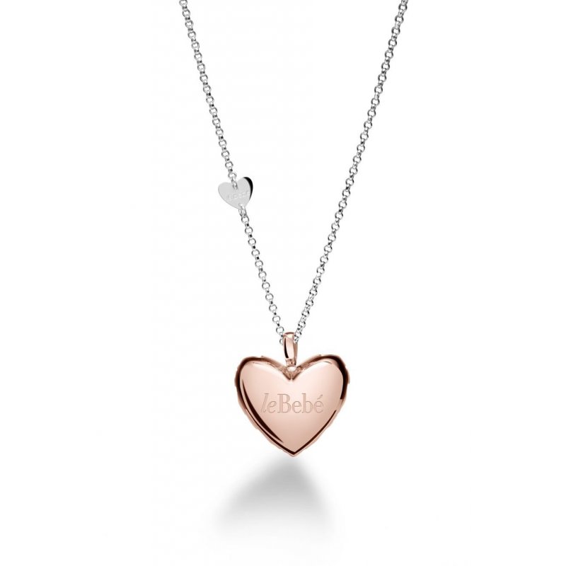 I Cuori ♡ Ciondolo Suonamore Argento Placcato Oro Rosa