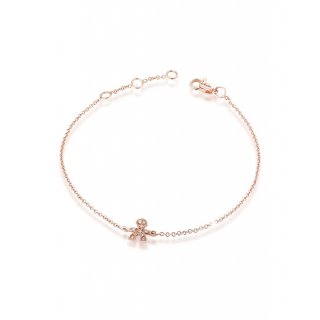 Le Bebe' - Bracciale Briciole - Oro Rosa - Pavé