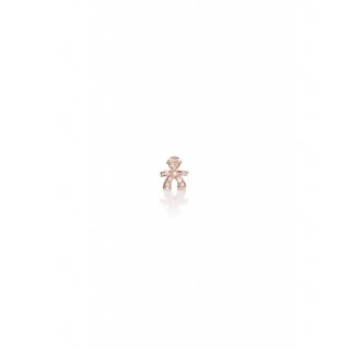 Le Bebe' - Orecchino Briciole - Oro Rosa - Pavé