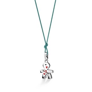 Le Bebe' - Ciondolo Bimbo - Oro Bianco - Cuore