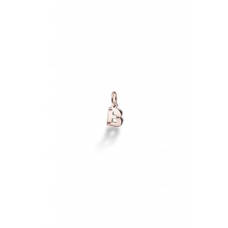 Le Bebe' - Charm Lettera B - Oro Rosa - Argento