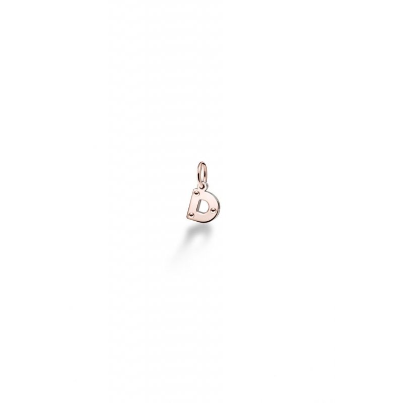 Le Bebe' - Charm Lettera D - Oro Rosa