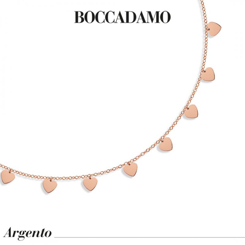 Boccadamo - Collana Con Cuori - Argento 925