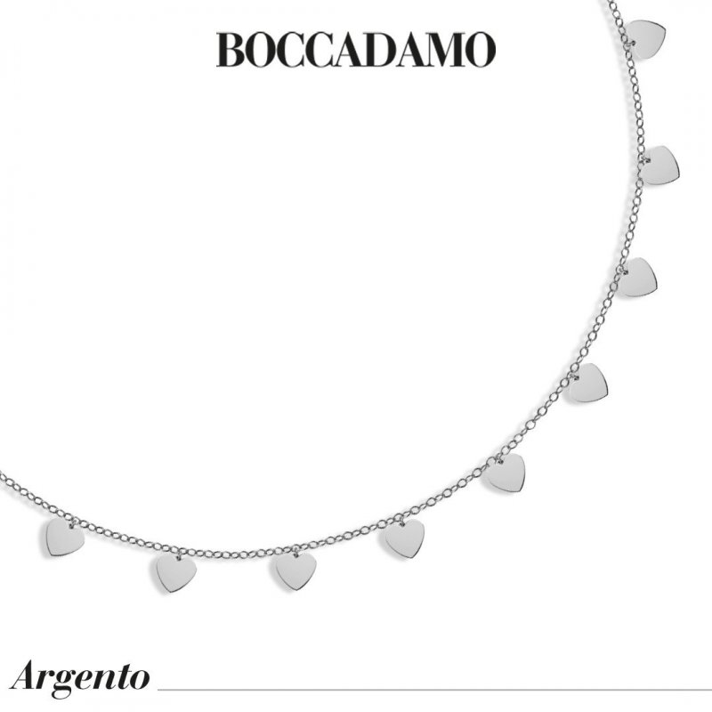Boccadamo - Collana Con Cuori - Argento 925