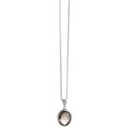 Donna Oro - Collana Quarzo - Oro Bianco - Diamanti