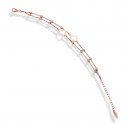 Boccadamo - Bracciale Doppio Filo - Oro Rosa - Cuori