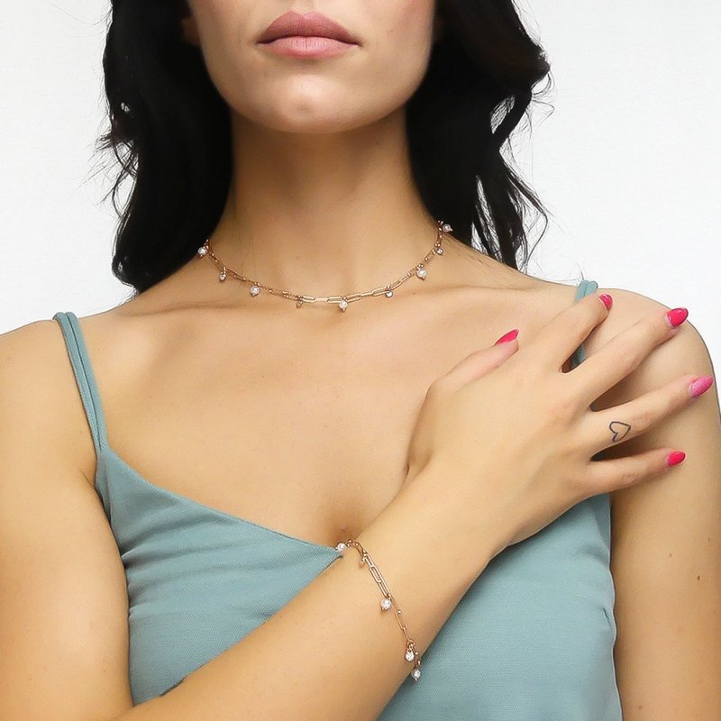 Boccadamo - Bracciale Gaya - Argento - Oro Rosa