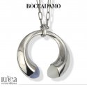 Collana Lunga Con Cristalli Madreperle E Agata Grigia Gatteggiante