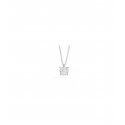 Collana Donna Re Carlo Collezione Nodo D'Amore Oro Bianco 18 Kt Diamanti 0,06 Ct F Vs P04Px988/006