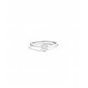 Anello Donna Re Carlo Solitario Oro Bianco 18 Kt Diamante 0,52 Ct G Si R32So412/052