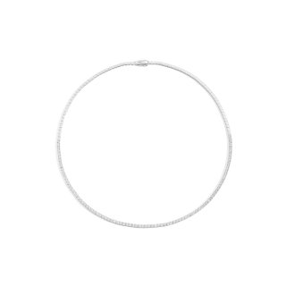 Collana Tennis Semi Incassata