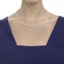 Collana Tennis Semi Incassata