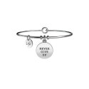 Kidult - Bracciale Never Give Up - Donna - Acciaio