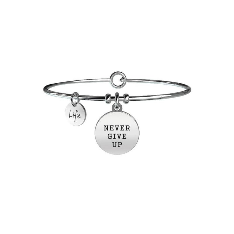 Kidult - Bracciale Never Give Up - Donna - Acciaio