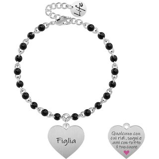 Kidult - Bracciale Cuore - Acciaio - Family