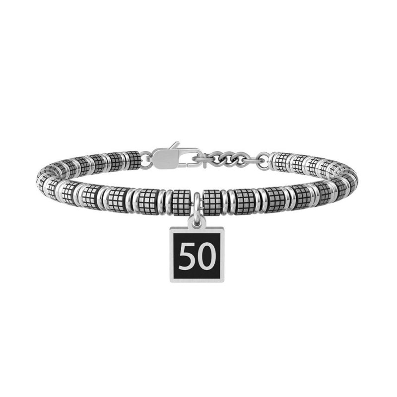 Kidult - Bracciale 50° | Buon Compleanno - Acciaio