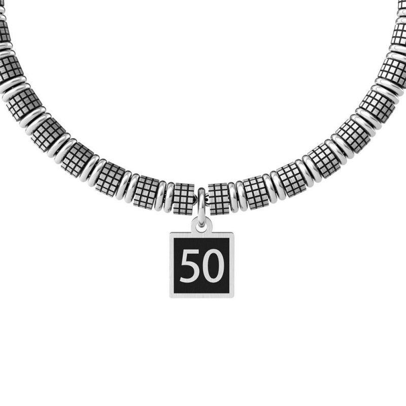 Kidult - Bracciale 50° | Buon Compleanno - Acciaio