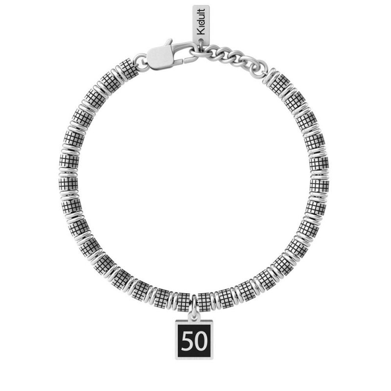 Kidult - Bracciale 50° | Buon Compleanno - Acciaio