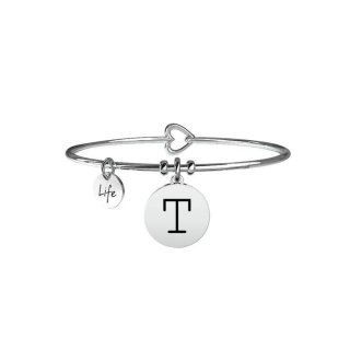 Kidult - Bracciale Kidult - Iniziale T - Acciaio