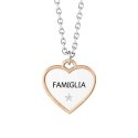 Kidult - Collana Kidult In Acciaio - Cuore - Famiglia