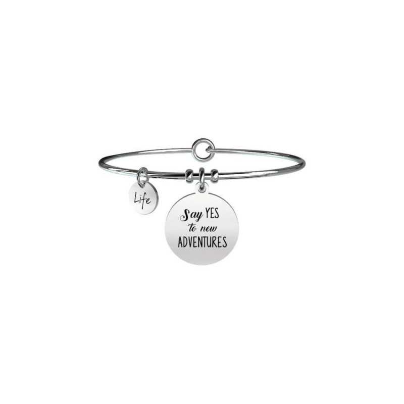 Kidult - Bracciale Say Yes To New Adventures - Acciaio - Free Time